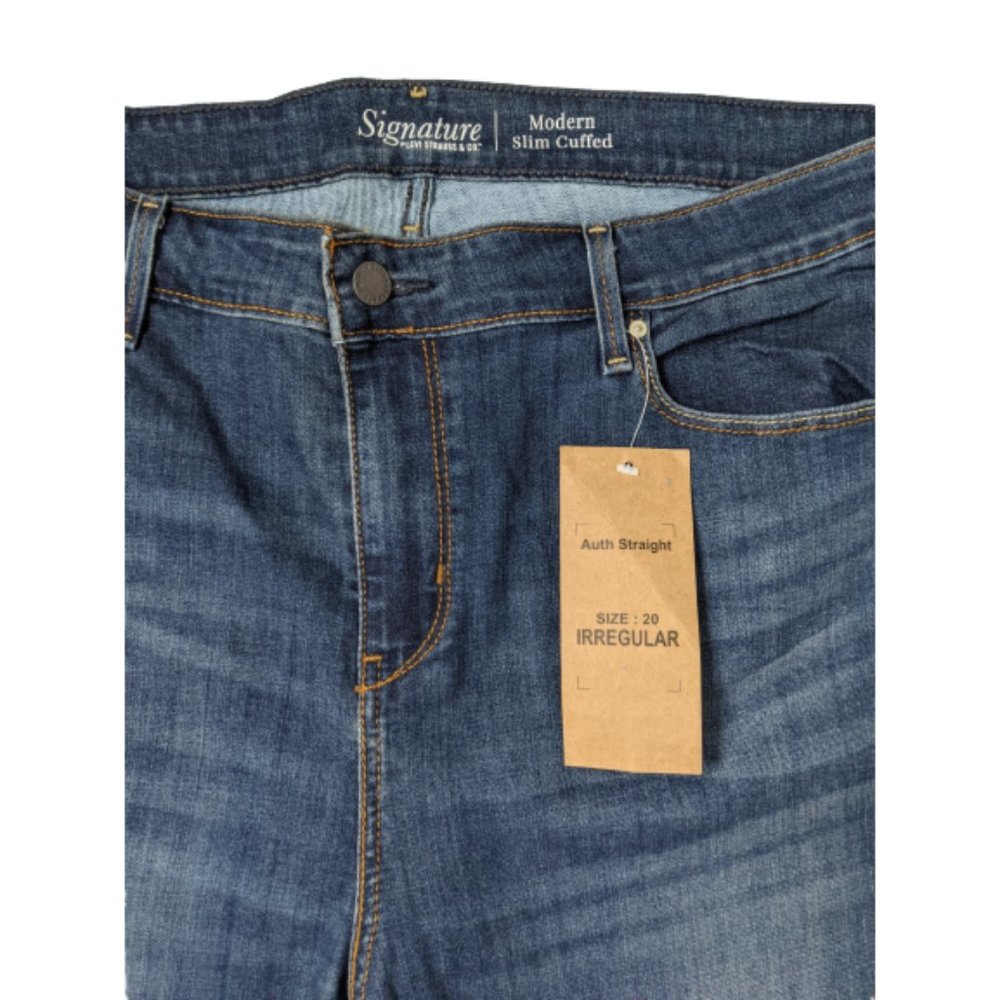 Levi's Modern Slim Cuffed Distressed Jeans 20 - Picture 4 of 7
